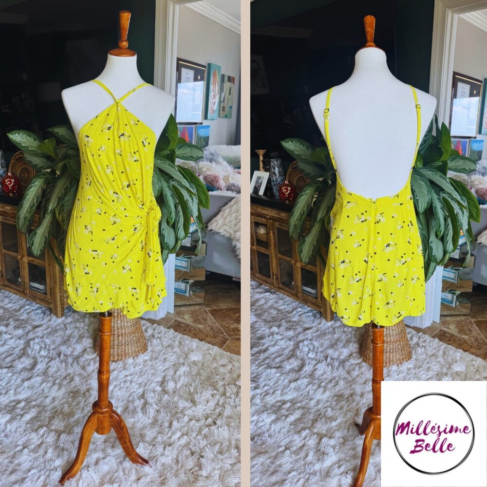 Free People Bright Yellow Romper
